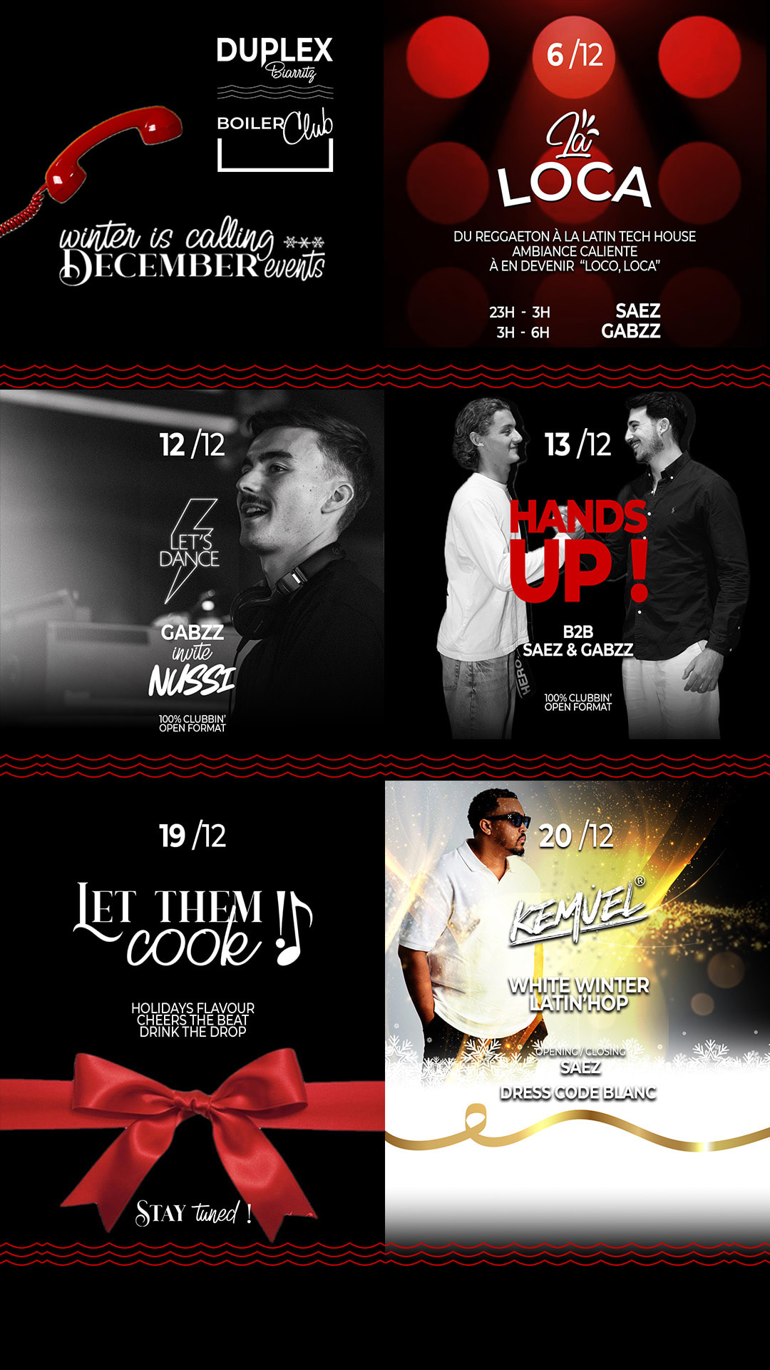 Les Events De Décembre Cover