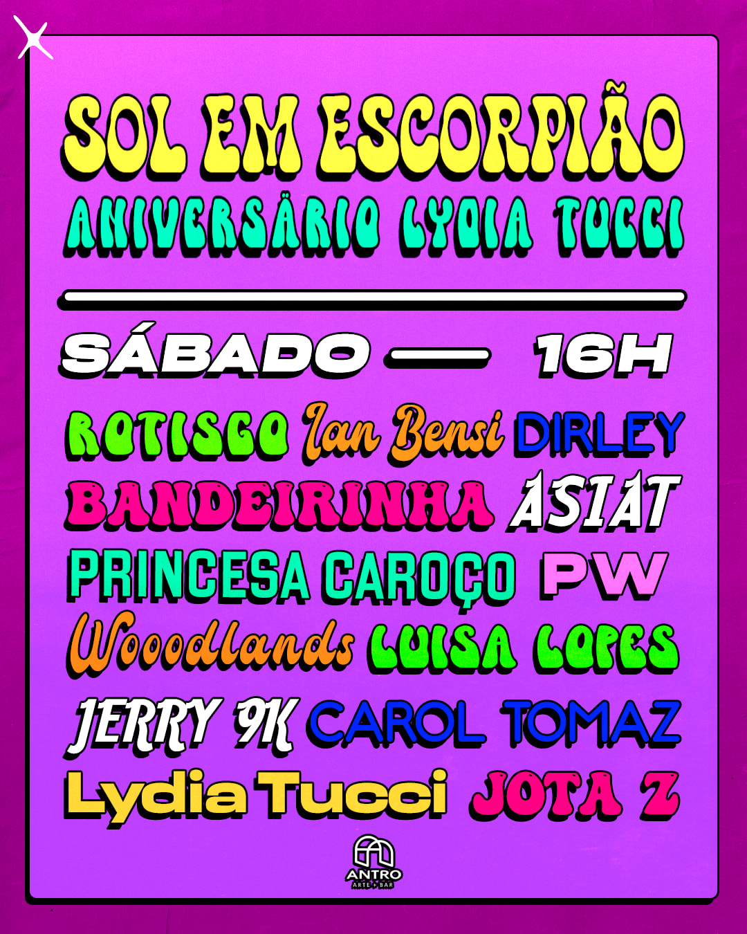 Sol Em Escorpião - Aniversário Da Lydia Tucci Cover