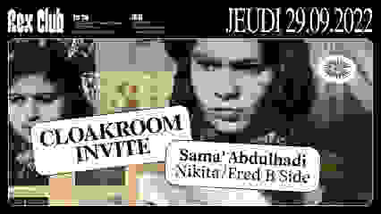 Cloakroom Invite: Sama' Abdulhadi, Nikita, Fred B Side