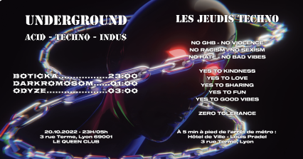 UNDERGROUND invite MAISON SONORE and DARKROMOSOM