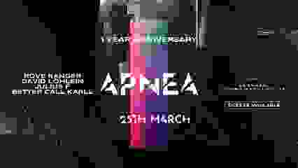 Apnea - 1 Year Anniversary - W/ David Löhlein / Rove Ranger