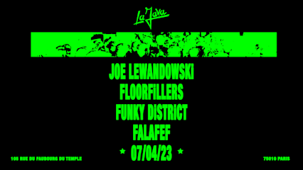 La Java : Joe Lewandowski // Falafef // Floorfillers