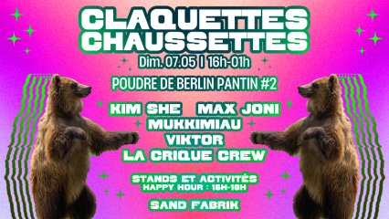 Claquettes Chaussettes : Poudre de Berlin-Pantin #2 (VDJF)