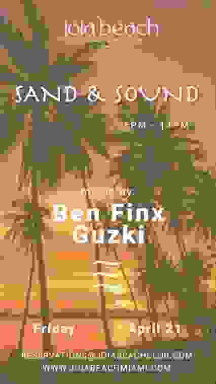 Ben Finx at Joia Beach Club