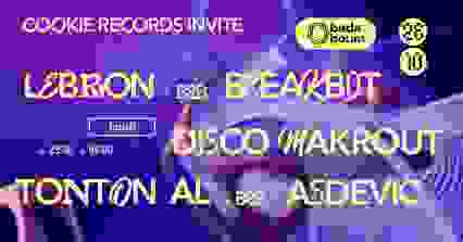 Club — Cookie Records invite Lebron B2B Breakbot (+) more