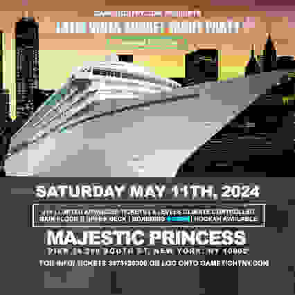 Latin Vibes Sat NYC Sunset Majestic Princess Yacht  Cruise