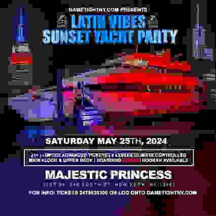 Latin Vibes Sat NYC MDW Majestic Princess Party Cruise 2024