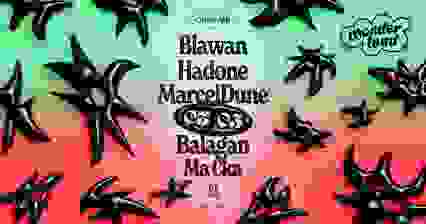 Wonderland invite : Blawan - Hadone - MarcelDune