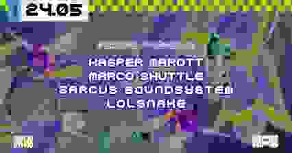 VIRAGE PRÉSENTE : Marco Shuttle, Kasper Marott, Sarcus