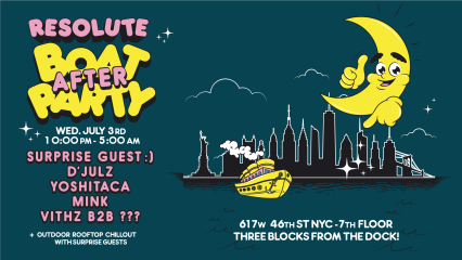 ReSolute AFTER Boat Party w/ D'Julz, Yoshitaca, mink + more