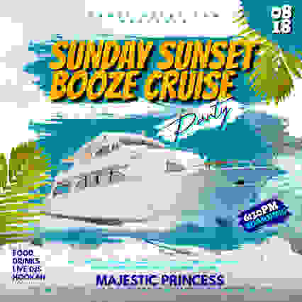 NYC Summer Sunday Sunset Majestic Princess Yacht BoozeCruise