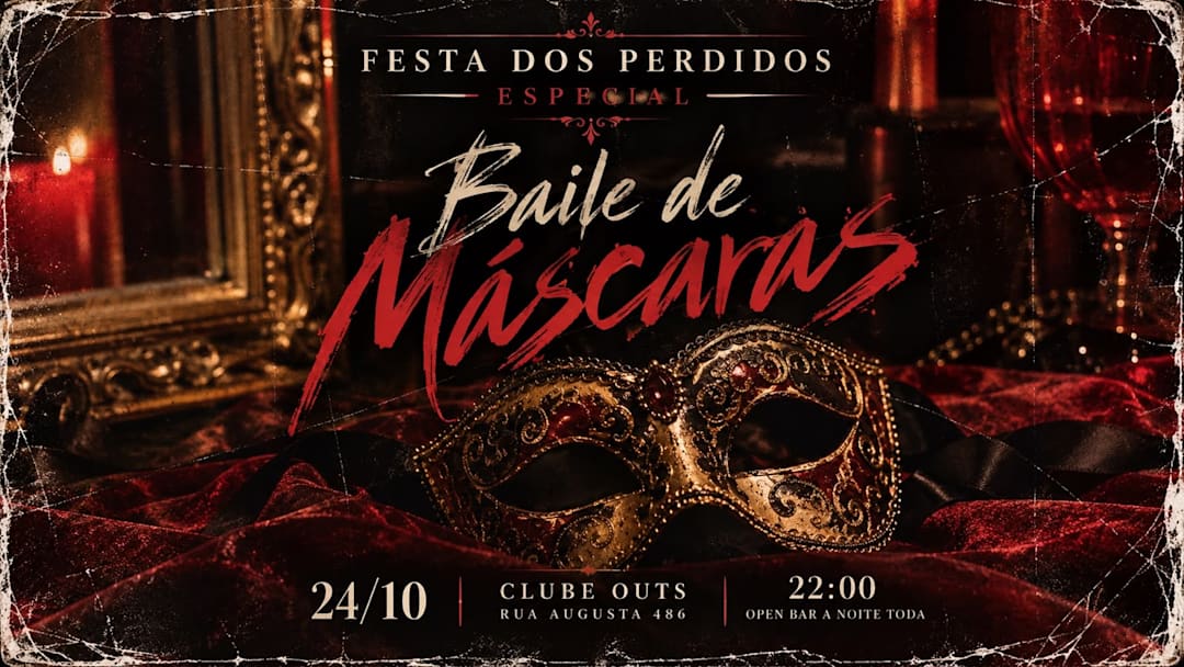 FESTA DOS PERDIDOS | OPEN BAR | 24/10