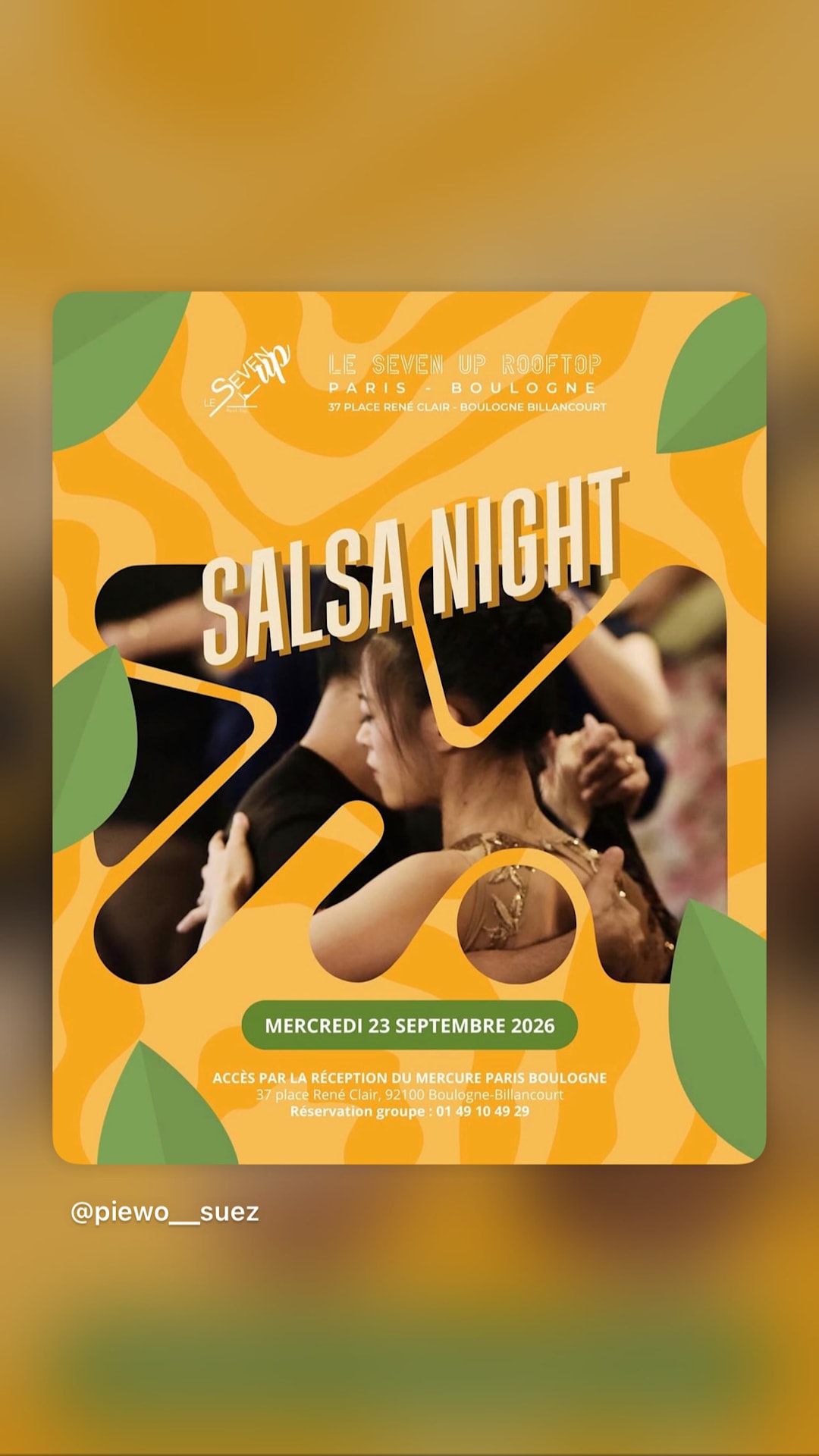 Mercredi / Cours & Soirée Salsa Paris autour d…