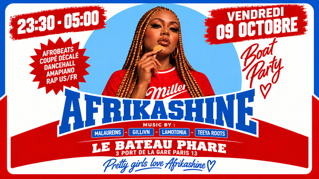 AFRIKASHINE : BOAT PARTY AFRO