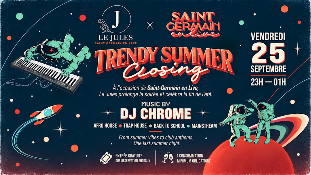 TRENDY SUMMER CLOSING 📍 LE JULES - Saint-Germain-en-Laye