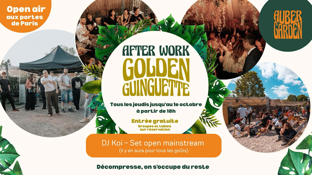 Golden Guinguette/Afterwork - 24 septembre - Editio Disco