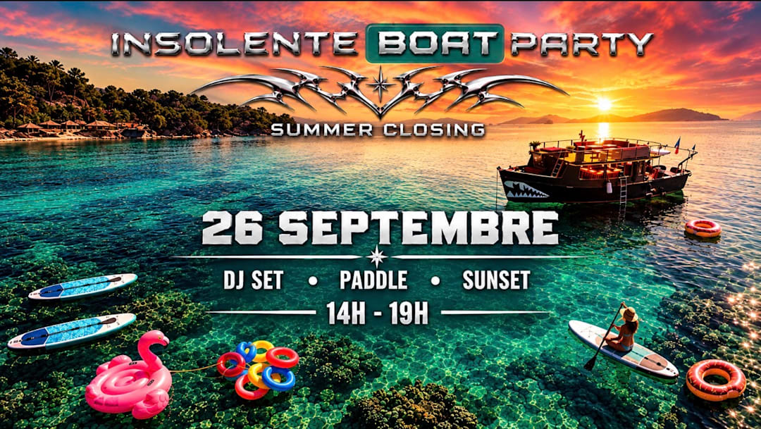 Insolente Boat party with Dj Set (CLOSING)