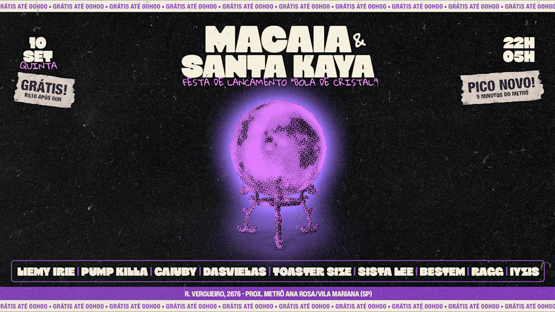 MACAIA & SANTA KAYA - PREMIERE BOLA DE CRISTAL
