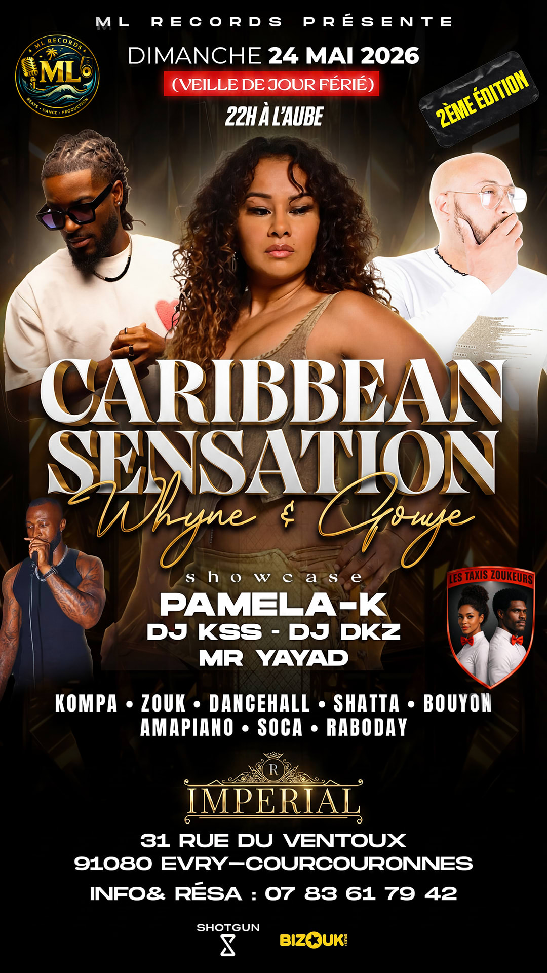 CARIBBEAN SENSATION – WHINE & GOUYÉ | 24 MAI