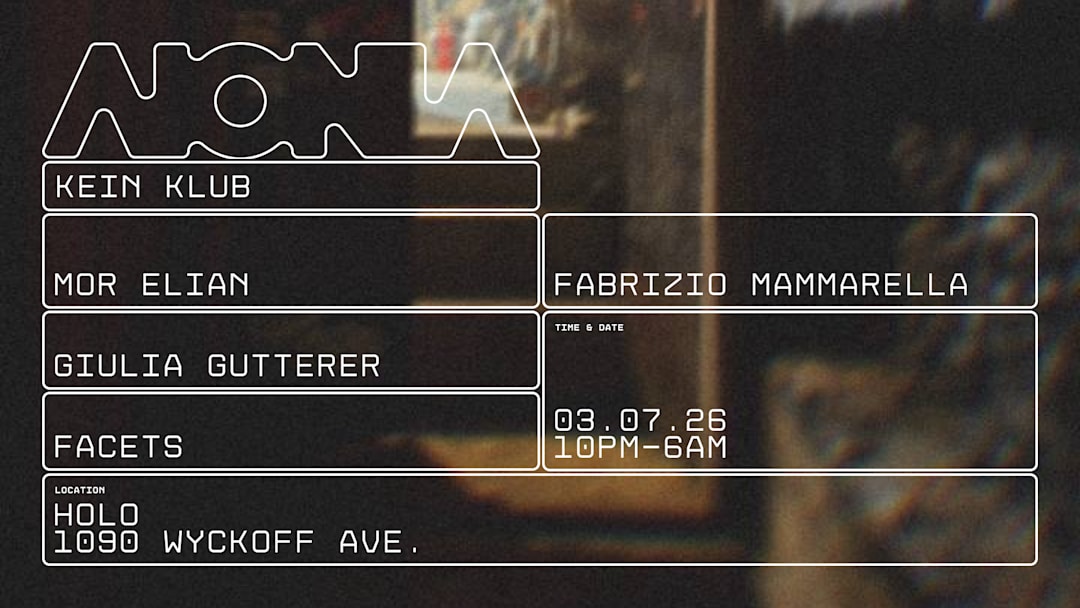 KEIN KLUB by AIONIA · Mor Elian · Fabrizio Mammarella ++