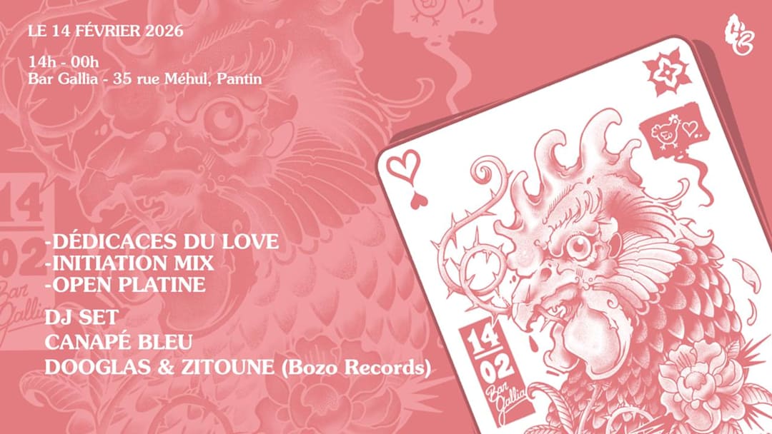 Canapé Bleu with love au Bar Gallia