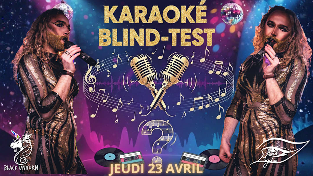 Offizielles Cover des Events Karaoké Blind-test Avril
