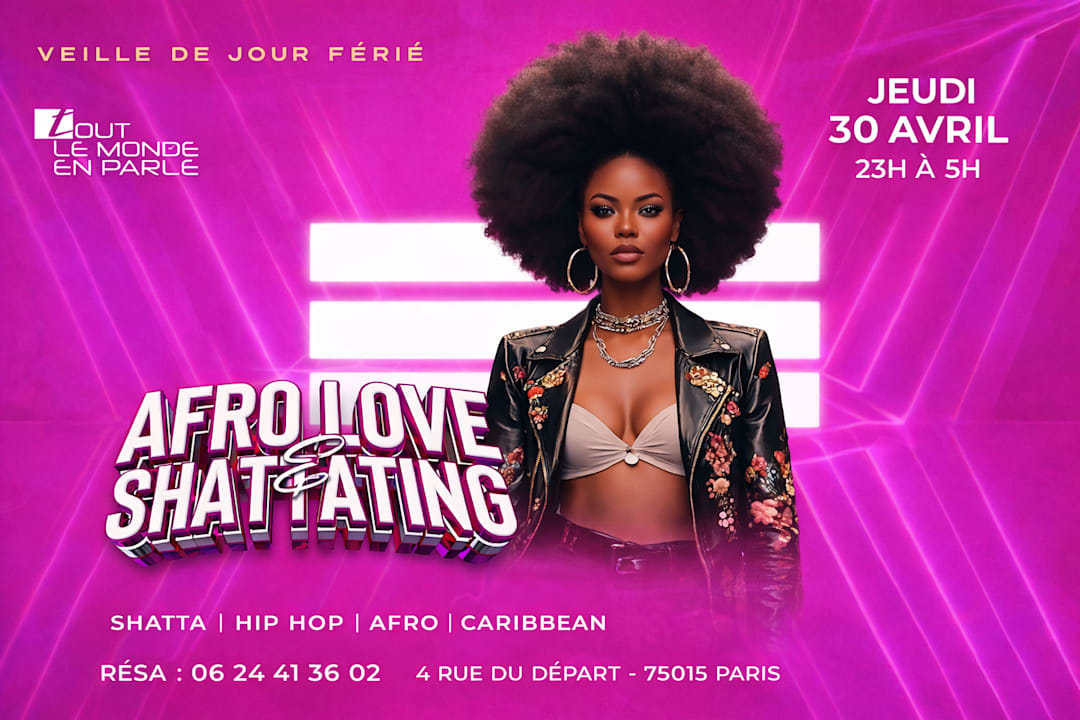 Soiree Afrolove & Shattating (veille de jours ferié )