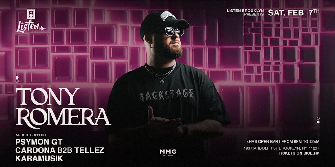 THE FACTORY X LISTEN SATURDAY NIGHT PARTY TONY ROMERA & MORE