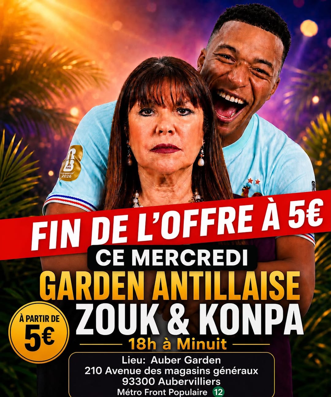 Soirée open air zouk rétro et konpa