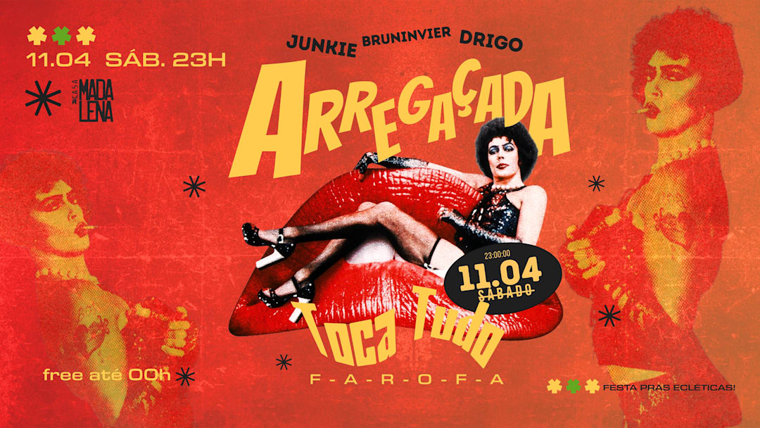ARREGAÇADA | TOCA TUDO | SABADO | ABRIL | FREE*