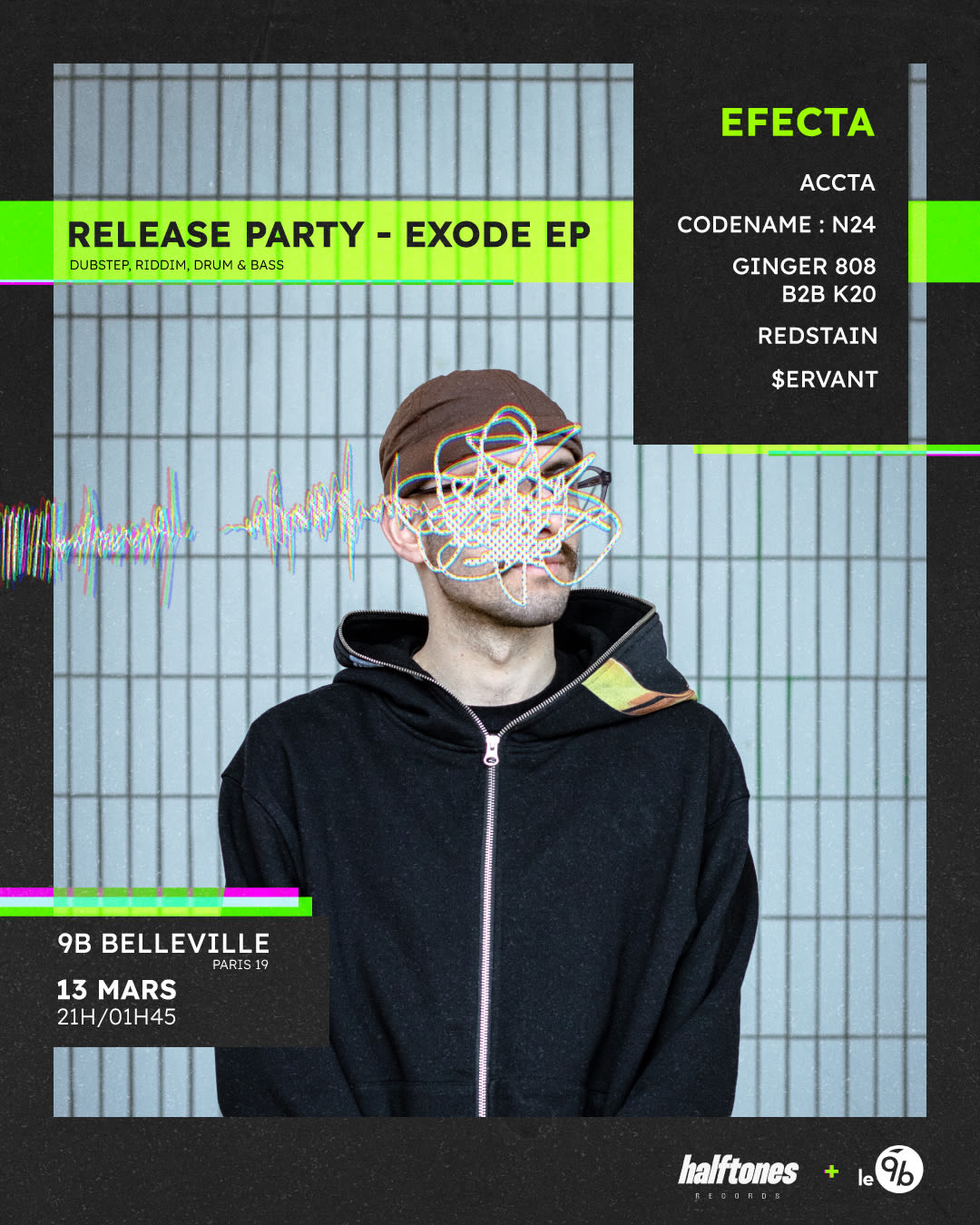 Exode release party by Halftones @9B