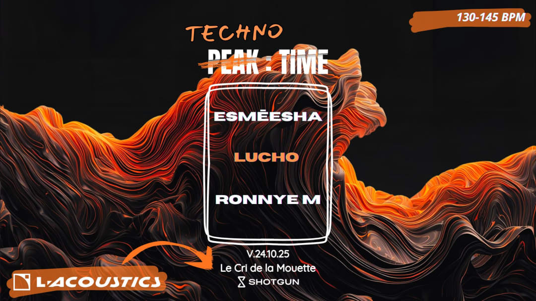 Techno Time: Esmeesha, Lucho, Ronnye M -Boat Party-
