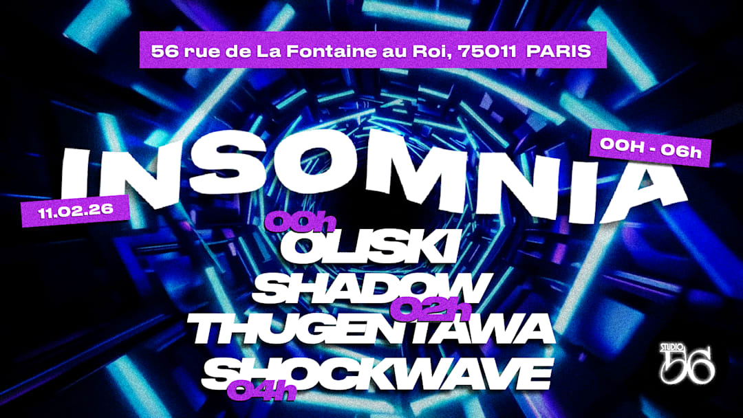 INSOMNIA w/ OLISKI, SHADOW THUGENTAWA , SHOCKWAVE
