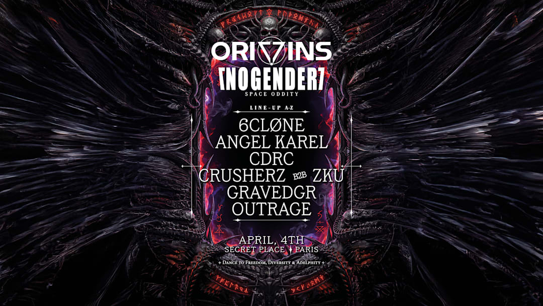 ORIGINS X NOGENDER invite GRAVEDGR