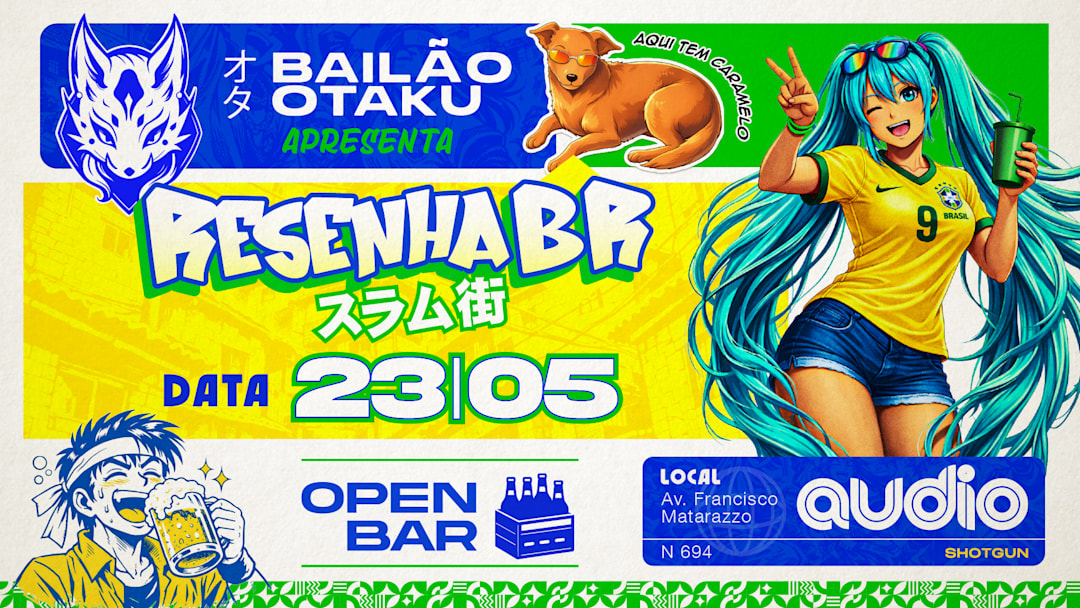 Bailão Otaku - 13 Edição - Resenha BR - Open Bar