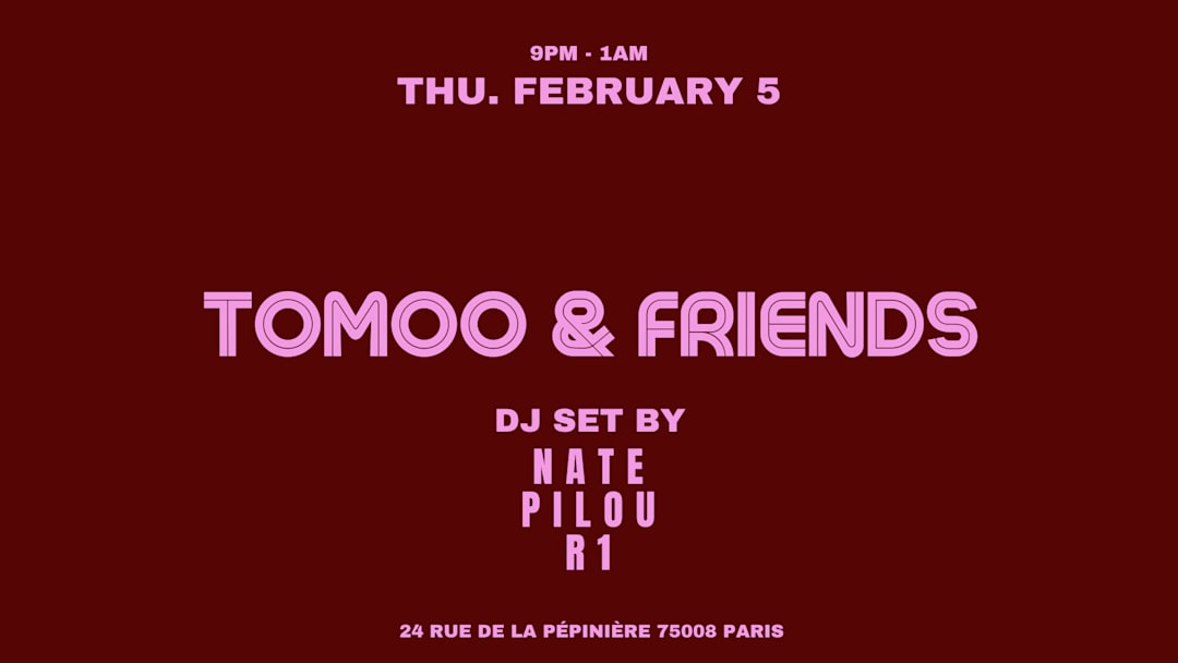 TOMOO & FRIENDS@SLICE PIZZA CLUB