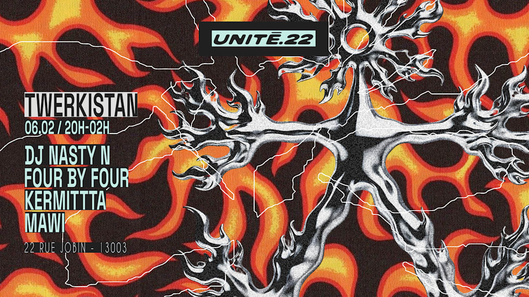 Cartel oficial del evento UNITÉ.22 Invite : TWERKISTAN