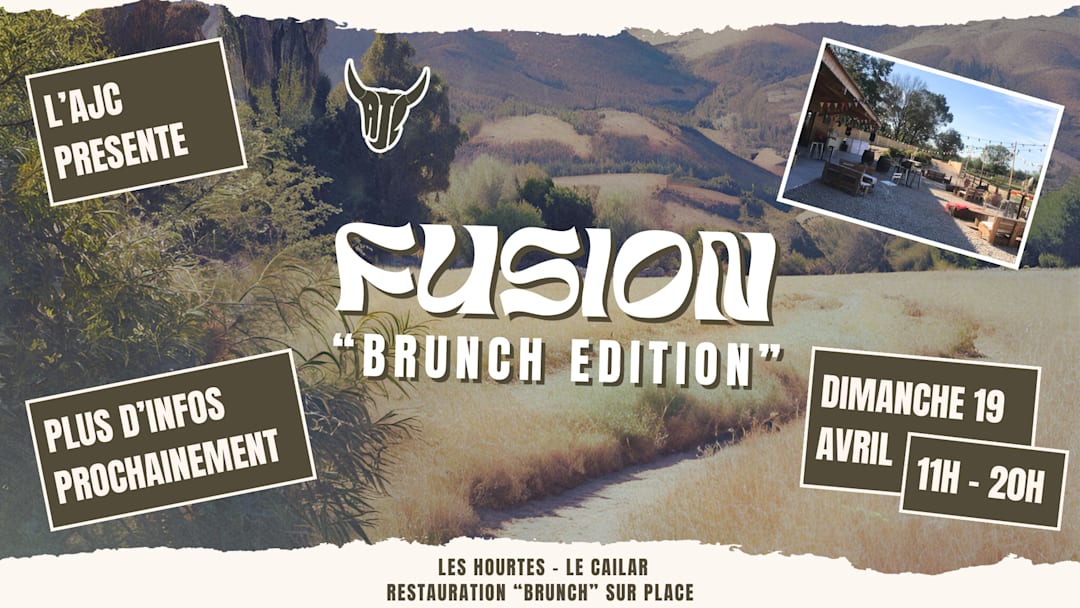 Fusion Brunch Édition - DIM 19 AVRIL - Le Cailar AJC
