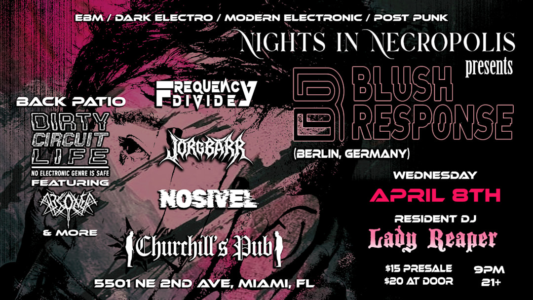 Nights in Necropolis presents BLUSH RESPONSE & more