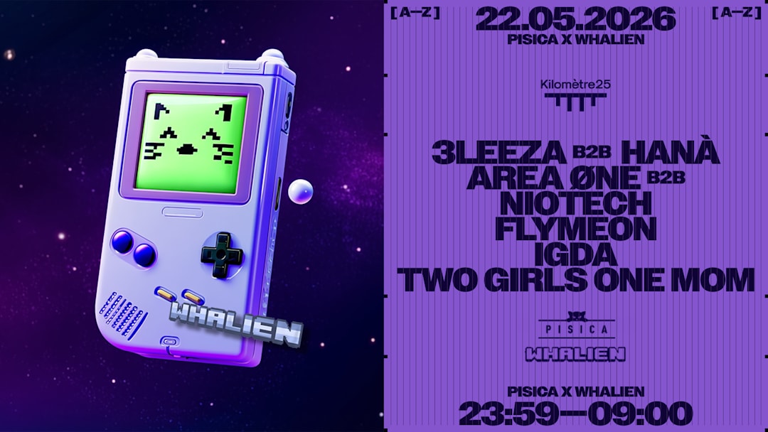 PISICA Invite WHALIEN : Area Øne b2b Niotech, Flymeon & more