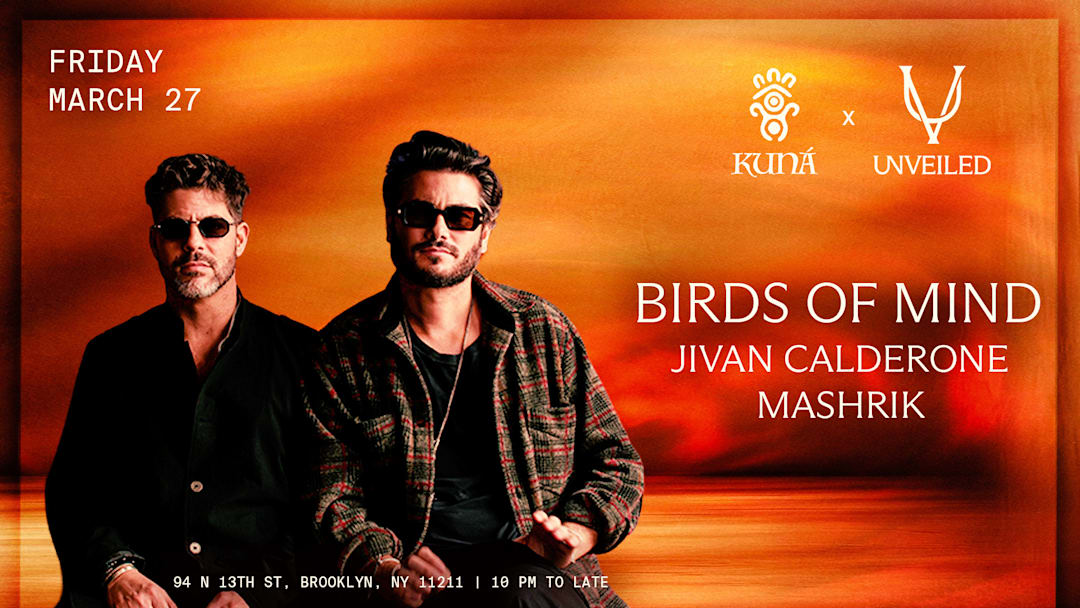 Cartel oficial del evento Kuná Presents : Birds Of Mind