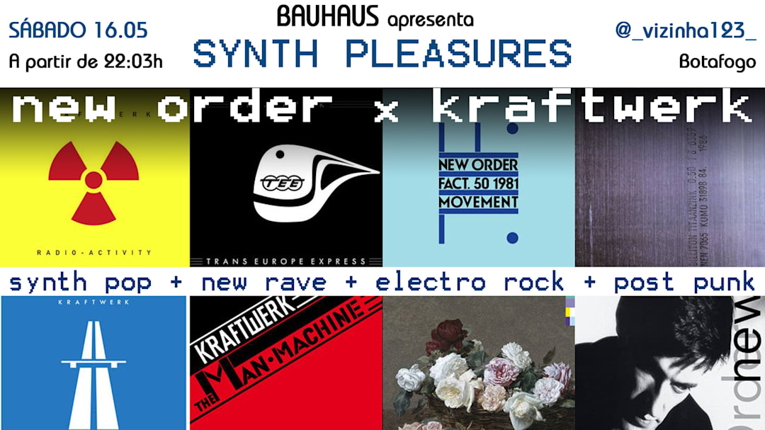 NEW ORDER x KRAFTWERK - Synth Pleasures em Botafogo