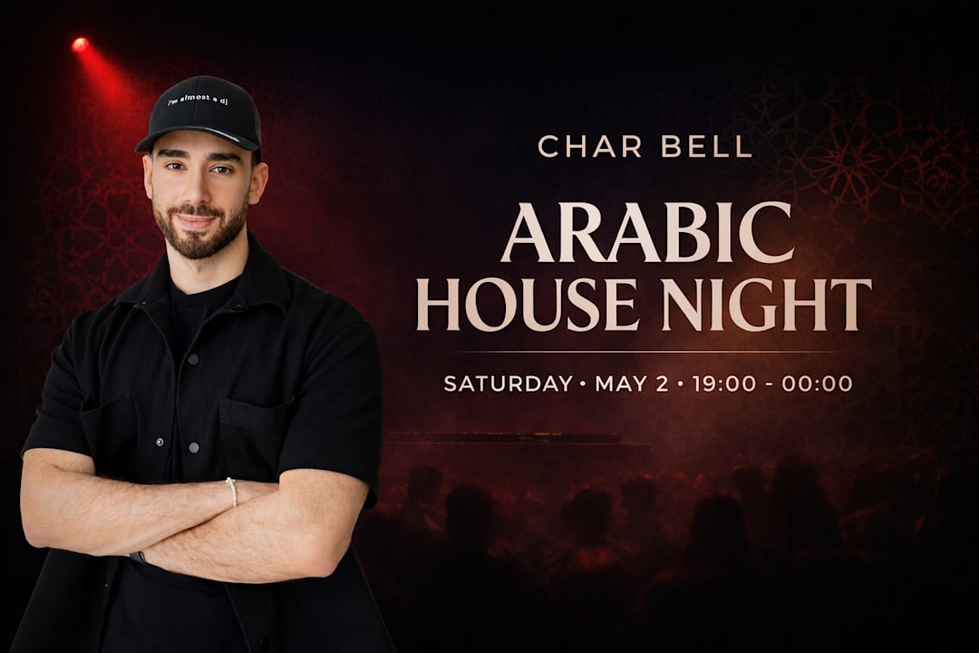 Cartel oficial del evento Char Bell • Arabic House Night (Paris)