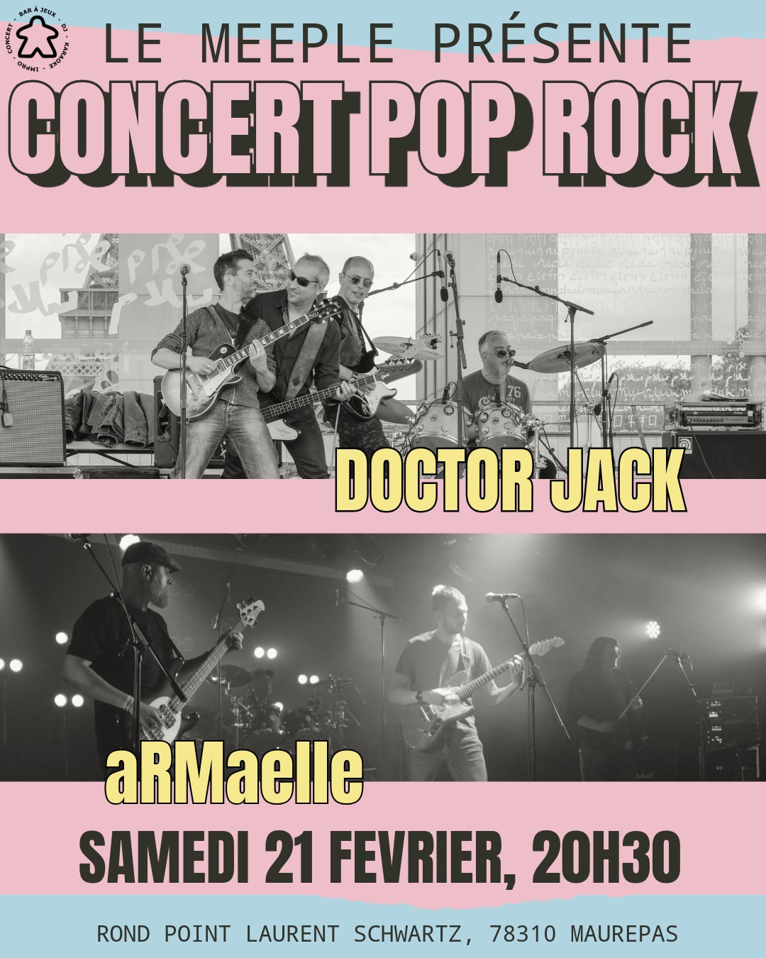 Concert Pop Rock au Meeple - Samedi 21 Février