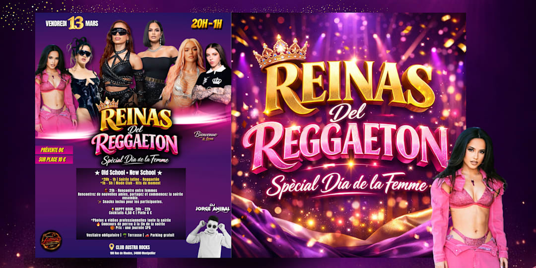 REINES DU REGGAETON - VENDREDI 13 MARS-CLUB AUSTRA ROCKS