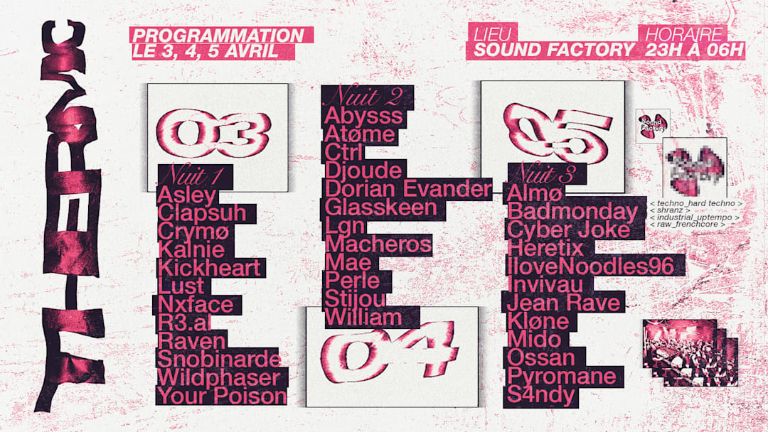 [THERMIC] Techno to Hard : 3 - 4 - 5 avril