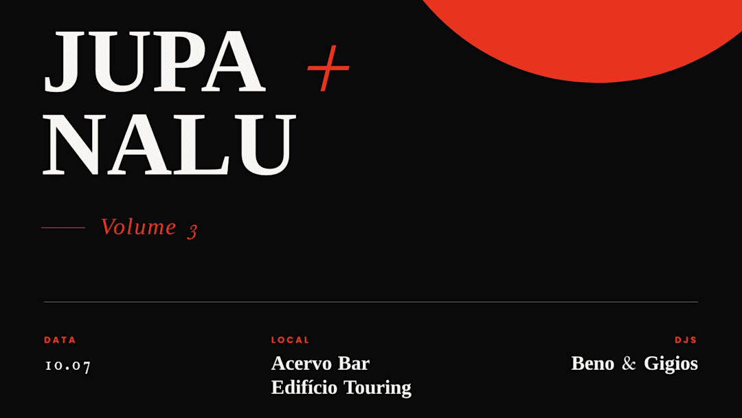 JUPA + NALU x UVA JAM @ Acervo Bar - Ed. Touring