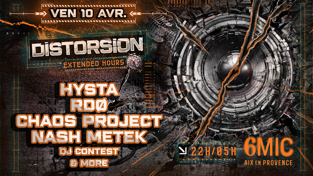 Distorsion W/ HYSTA, RDØ, NASH METEK & More