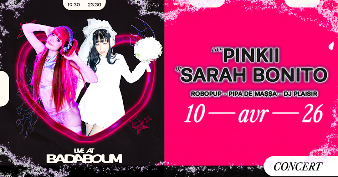 Official cover of the event Concert — PiNKII, Sarah Bonito