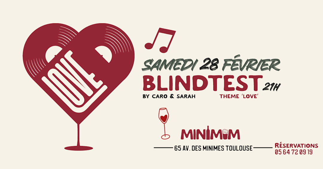 Blindtest thème LOVE à MINIMUM